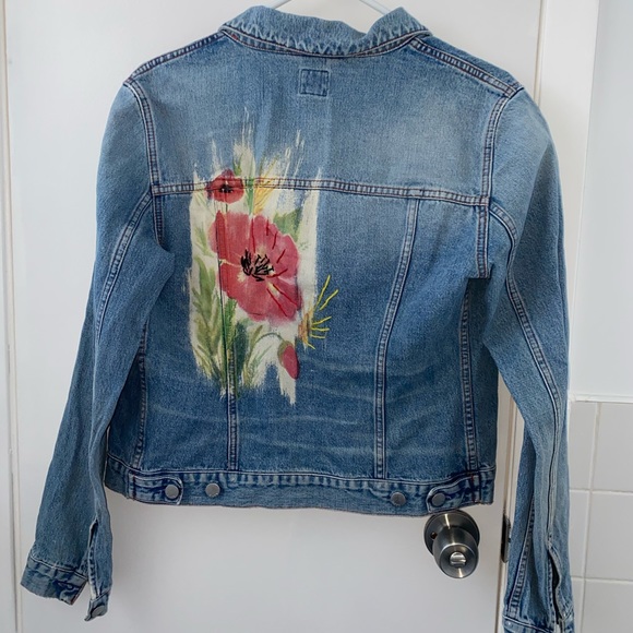 Miss Sixty Flower Back Jean Jacket - Picture 1 of 2